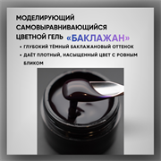 Гель ТМ Опция, моделирующий самовыравнивающийся цветной / Баклажан 39006